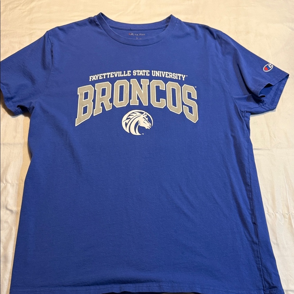 Champion Blue Fayetteville State Broncos Tee
